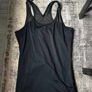 Source Unknown Black Mesh Tank Top